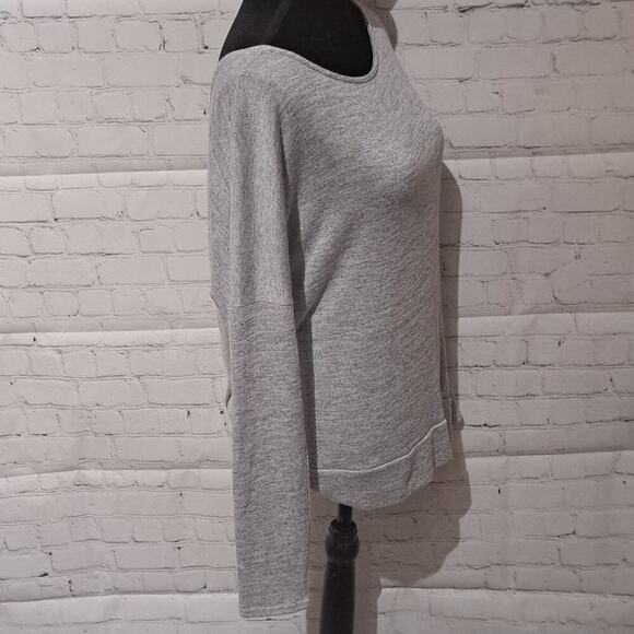 ATHLETA silver/gray razorback sweatshirt, sz LG; wore 2x! - Picture 2 of 5